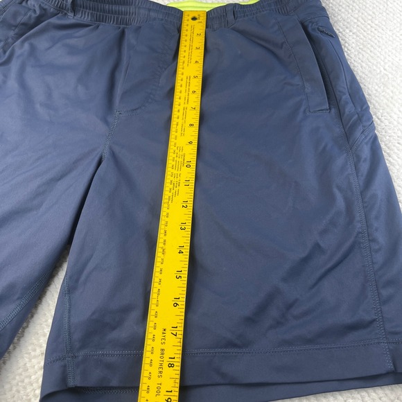 BirdDogs Men XXL Navy Blue Gym Shorts Built-in Liner Zipper Pockets Athletic - Picture 3 of 7